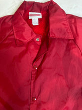 Vintage 80s red USA college sports track jacket windbreaker size medium